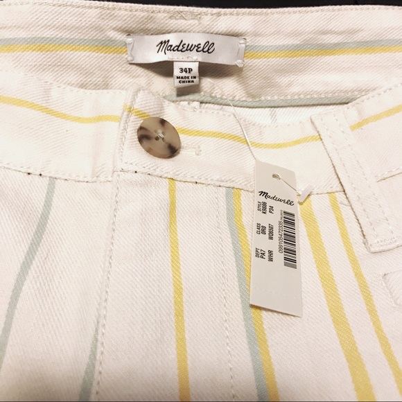 Madewell Emmett Crop Wide Leg Pants Honeysuckle - Picture 7 of 7